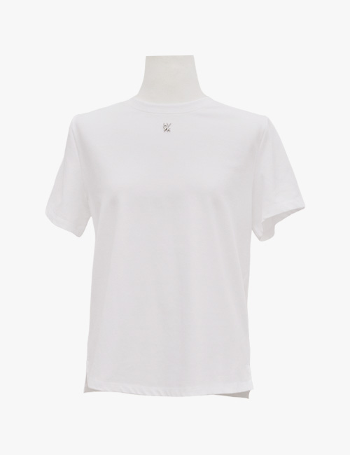 Silky Cotton Span T-Shirt_White
