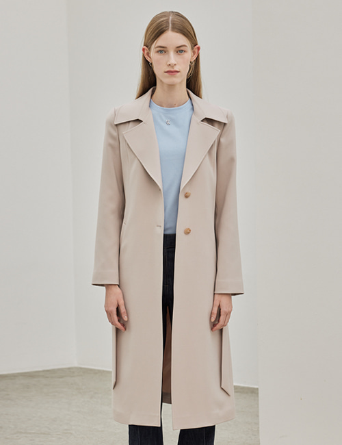 Belted Trench Coat_Beige