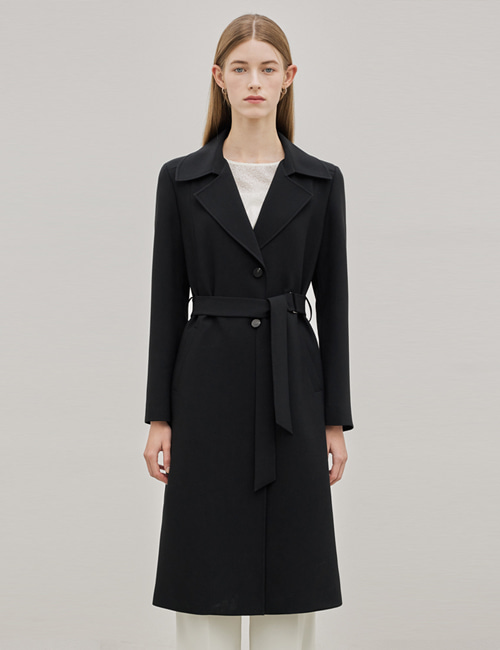Belted Trench Coat_Black